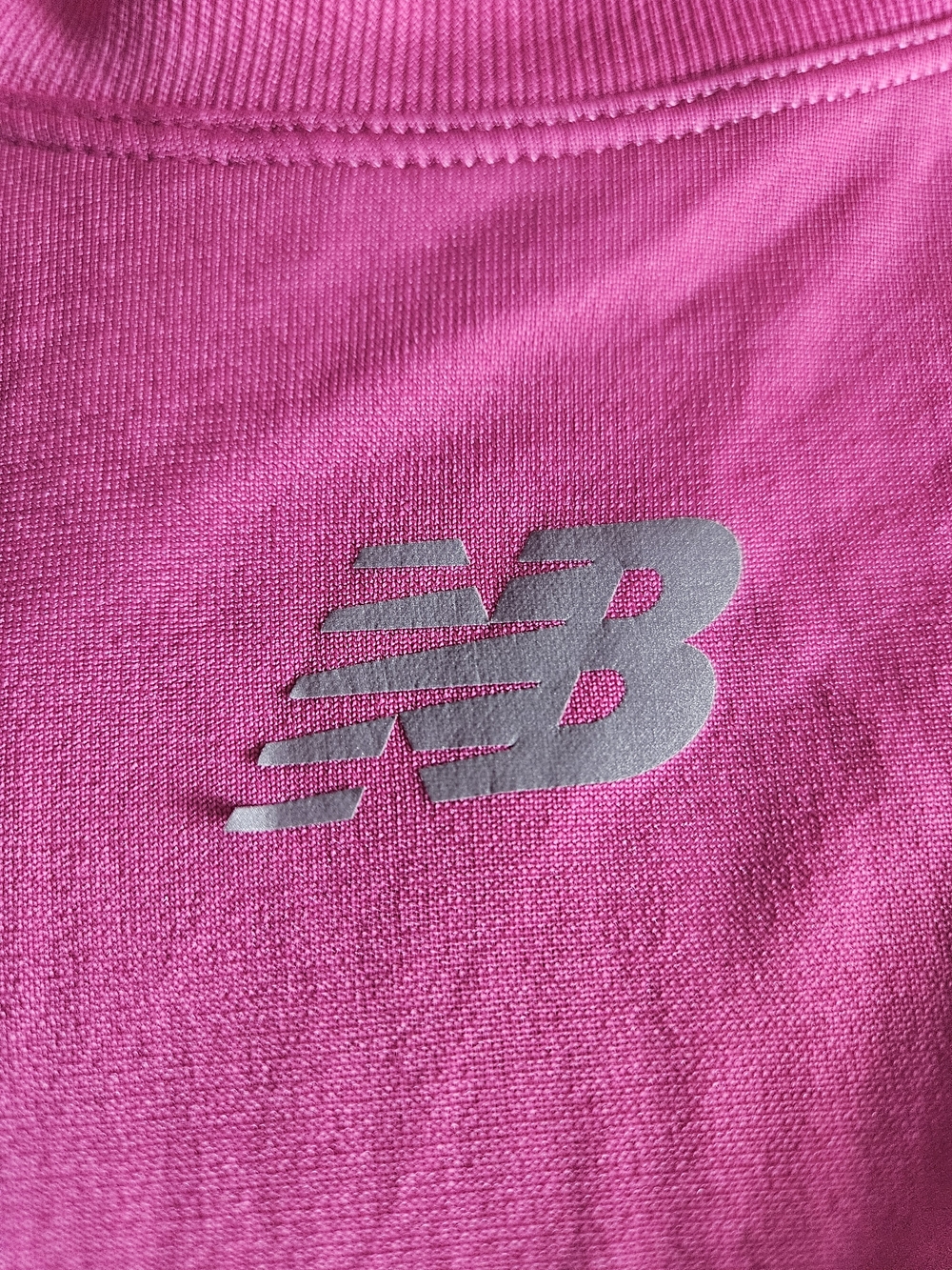 New Balance Bright Pink( Hot Pink ) Logo Tee Athletic - Picture 5 of 7